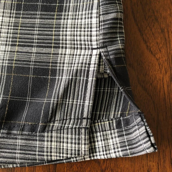 Vuarnet Sport Athletic Plaid Polyester Golf Skirt/Skort Navy + White Sz 2 NWOT - Picture 3 of 13